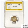 Image 1 : 1838-O Seated Liberty Dime PGA AU53