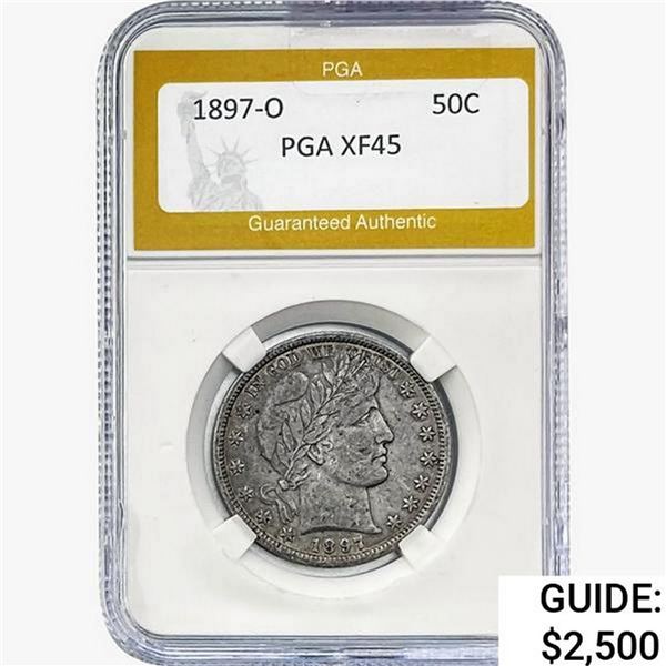 1897-O Barber Half Dollar PGA XF45