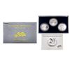 Image 2 : 2006 US Silver Eagle 20th Anniv. Three Coin Set