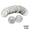 1959 Gem BU Franklin Half Dollar Roll [18 Coins]