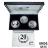 Image 1 : 2006 US Silver Eagle 20th Anniv. Three Coin Set