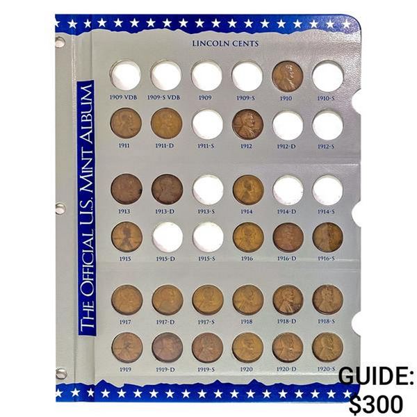1910-1959 High Grade Lincoln Cent Set [115 Coins]