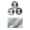 Image 1 : 2004 GEM PROOF US Silver Eagle Lot [3 Coins]