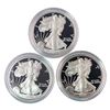 Image 2 : 2004 GEM PROOF US Silver Eagle Lot [3 Coins]