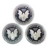 Image 3 : 2004 GEM PROOF US Silver Eagle Lot [3 Coins]