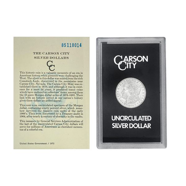 1885-CC Morgan Silver Dollar   GSA