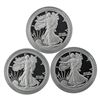 Image 2 : 2022 GEM PROOF US Silver Eagle Lot [3 Coins]
