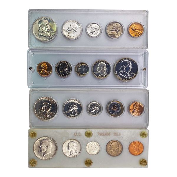 1958-1964 GEM PROOF US Proof Set Lot [20 Coins]