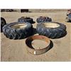 Image 1 : 2- 20.8x38 Tractor Tires (duals) - Off A JD 4010