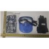 Image 1 : Face Shield, (1) Paor of Gloves (New), and Face Shield Scarf (New).