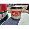 Image 5 : Vintage Enamel Pot/CO-OP Anti-Freeze Can/Pure Canadian Honey Can