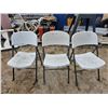 Image 1 : 3- Plastic Folding Chairs