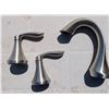 Image 3 : Moen Adler Shower only Faucet/ Eva 2 Handle wide spread lavatory faucet w/ waste
