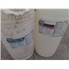 Image 2 : (2) 15 - Gallon Drums of Ecolab Laundry Products (Empty) - Height 26 Inch.