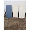 Image 1 : (3) wooden doors no door knobs 81"x36" and (2) 84"x36"