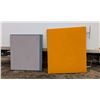 Image 1 : (2) Cubby space Walls (Grey Wall-60"x54") (Orange Wall-72"x60")