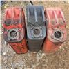 Image 1 : 3 Army gas cans some full