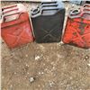 Image 2 : 3 Army gas cans some full