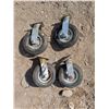Image 1 : (4) 2.80/2.50 4 P.R Nylon Rigid Wheels