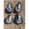 Image 2 : (4) 2.80/2.50 4 P.R Nylon Rigid Wheels