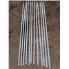 Image 1 : (12) Galvanized Steel Slotted Uprights 84” (2) Vintage Steel Core Bits (18”x2[x=#8
