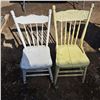 Image 1 : Pair of wooden pressback shop chairs