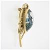 Image 6 : 14k Gold Reverse Painted Marlin Fish Intaglio w/ Fishing Pole Frame Pin Brooch
