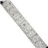 Image 7 : FANCY Antique Art Deco Platinum 6.03 ctw Diamond & Black Onyx 10.9mm Line Bracel