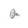 Image 2 : Platinum Marquise Motif Ring