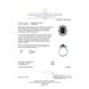 Image 6 : Platinum Diamond and Tanzanite Ring