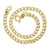Image 3 : Vintage Italian 14k Yellow Gold 7.25" 3.5mm Curb Cuban Link Chain Bracelet
