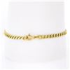 Image 6 : Vintage Italian 14k Yellow Gold 7.25" 3.5mm Curb Cuban Link Chain Bracelet