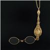 Vintage 14k Gold Collectible Lorgnette Opera Glasses & 35" Rope Chain Necklace