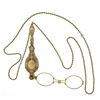 Image 5 : Vintage 14k Gold Collectible Lorgnette Opera Glasses & 35" Rope Chain Necklace