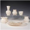Image 4 : 7pc Belleek Shamrock and Ribbon Tableware