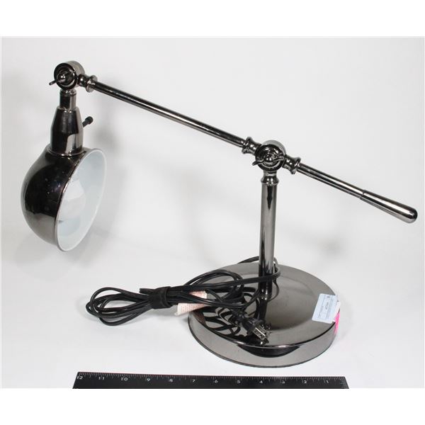 LARGE CHROME DESK LAMP