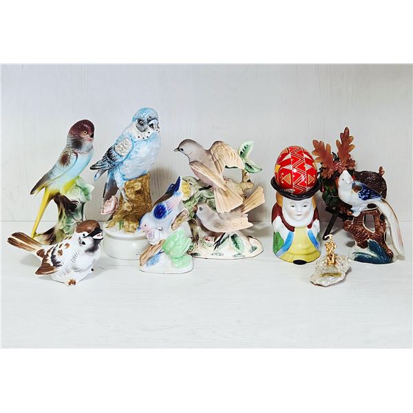 VINTAGE COLLECTIBLE JAPAN BIRD DECOR WITH OTHERS