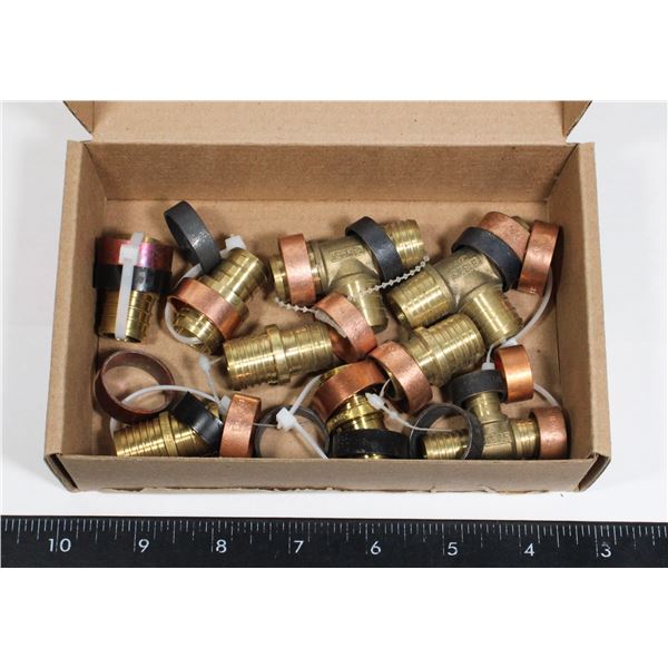 LOT OF 9 - PEX BY POLY B ADAPTERS (PB X PEX)