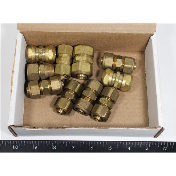 LOT OF 10 - PEX COMPRESSION COUPLINGS