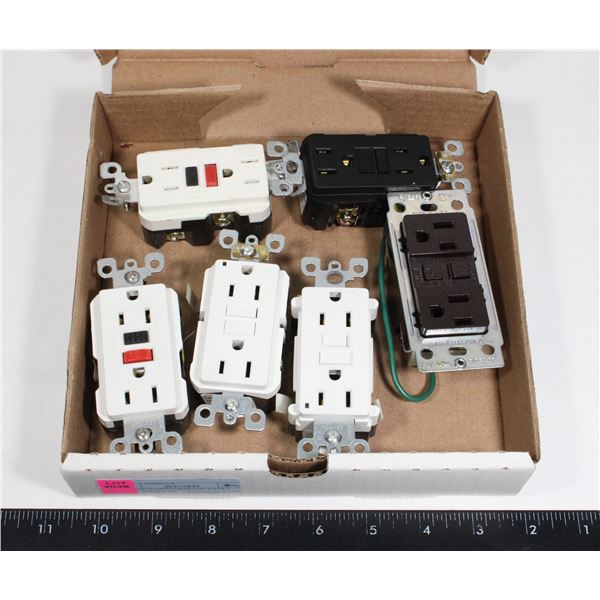 VARIOUS GFCI GROUND FAULT PLUG SOCKETS