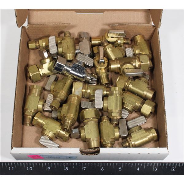 LOT OF 21 - VARIOUS DAHL MINI BALL VALVES