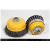 LOT OF 2 LARGE DEWALT WIRE CUP BRUSHES. NEW