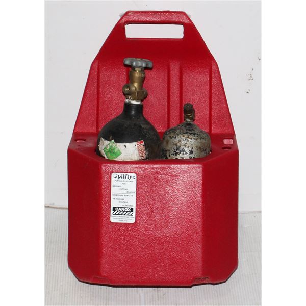 OXY ACETYLENE PORTABLE CARRIER WITH BOTTLES