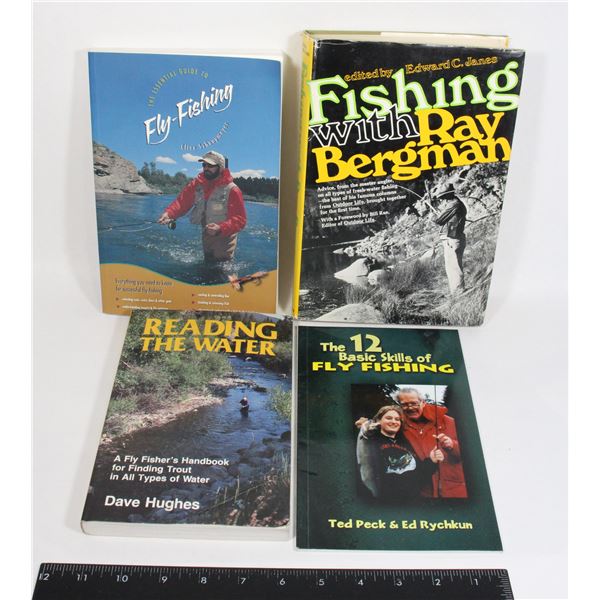 LOT OF 4 - FLY FISHING BOOKS