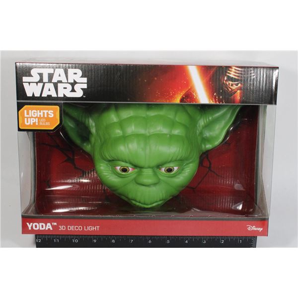 NEW STAR WARS YODA LED LIGHT UP 3D DECO LIGHT
