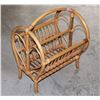 Image 1 : VINTAGE WICKER MAGAZINE RACK