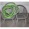 Image 1 : TWO LAWN CHAIRS SOLD WITH GARDEN HOSE