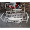 Image 1 : SET OF 3 METAL PATIO CHAIRS MISSING CUSHIONS