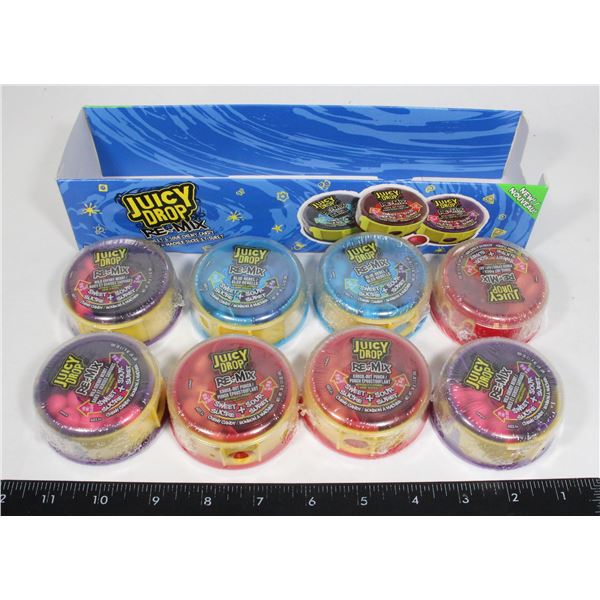 NEW 8 PACK CASE OF JUICY DROP REMIX CHEWY CANDY