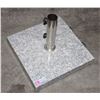 Image 1 : HEAVY STONE PATIO UMBRELLA STAND, NOT QUITE LEVEL